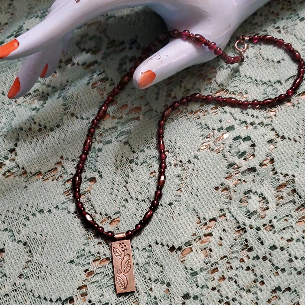 Sterling beaded necklace